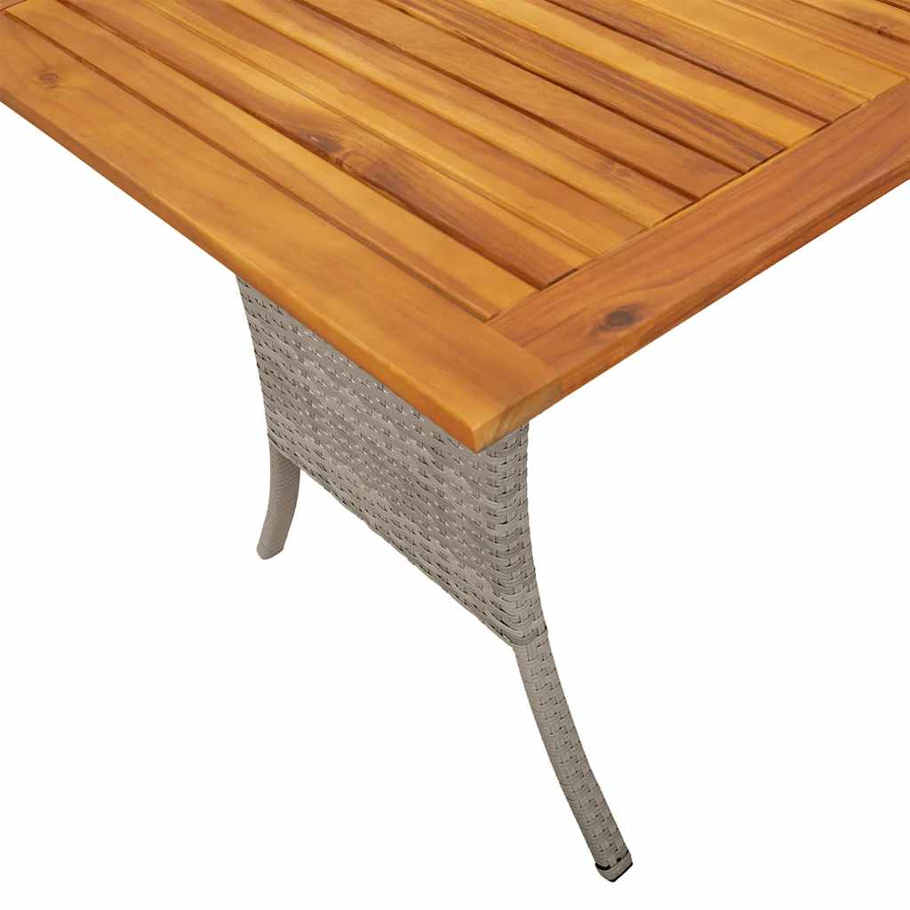 6-tlg. Garten-Sofagarnitur mit Kissen Hellgrau Poly Rattan